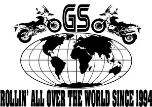 BEEMER GS 2oth anniversary T-shirt ROLLIN' ALL OVER THE WORLD SINCE 1994